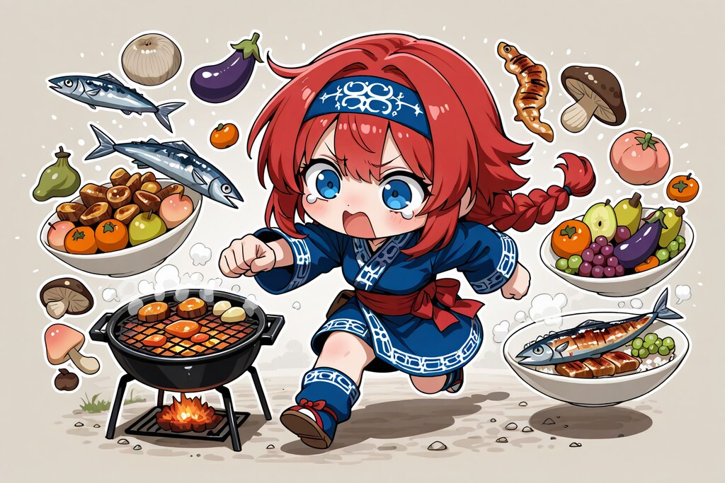 秋の味覚を駆け抜けろ！