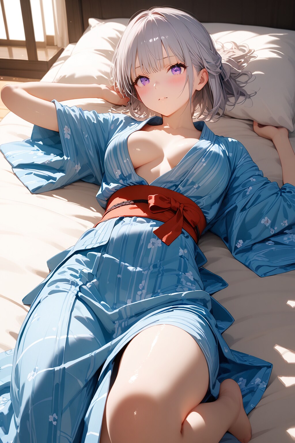 (960HQ)銀髪ちゃん浴衣