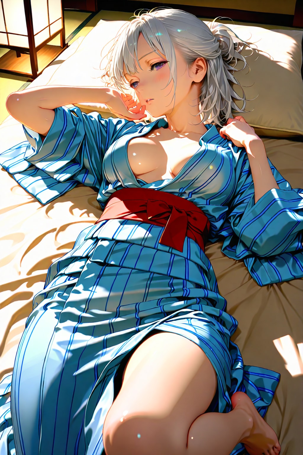 (960HQ)銀髪ちゃん浴衣