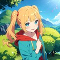 金髪ツインテ魔女 2枚目