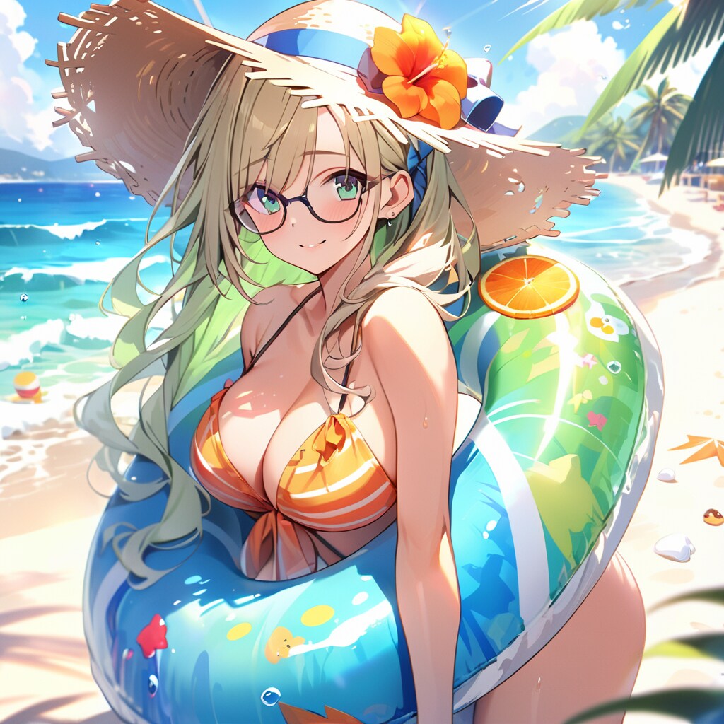 浮き輪チャレンジしてみました🎵