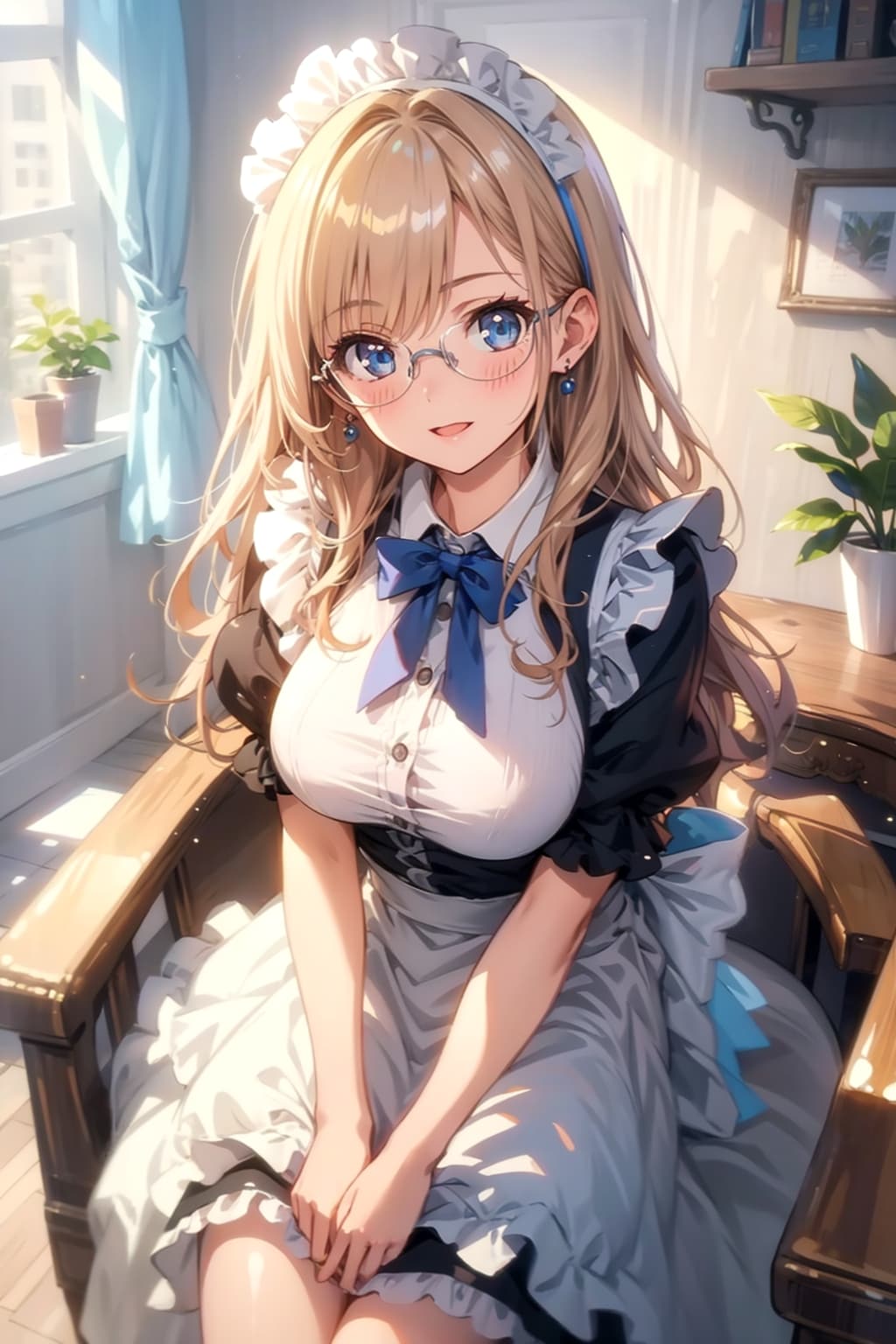 メガネ美少女メイド