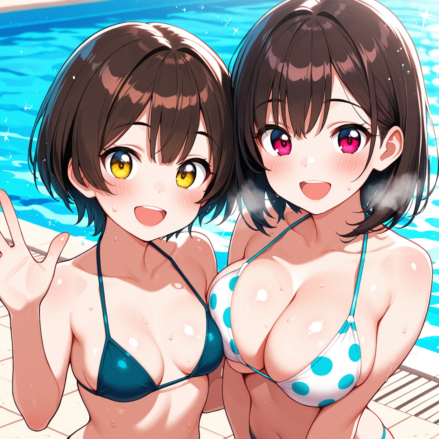 水着の女子