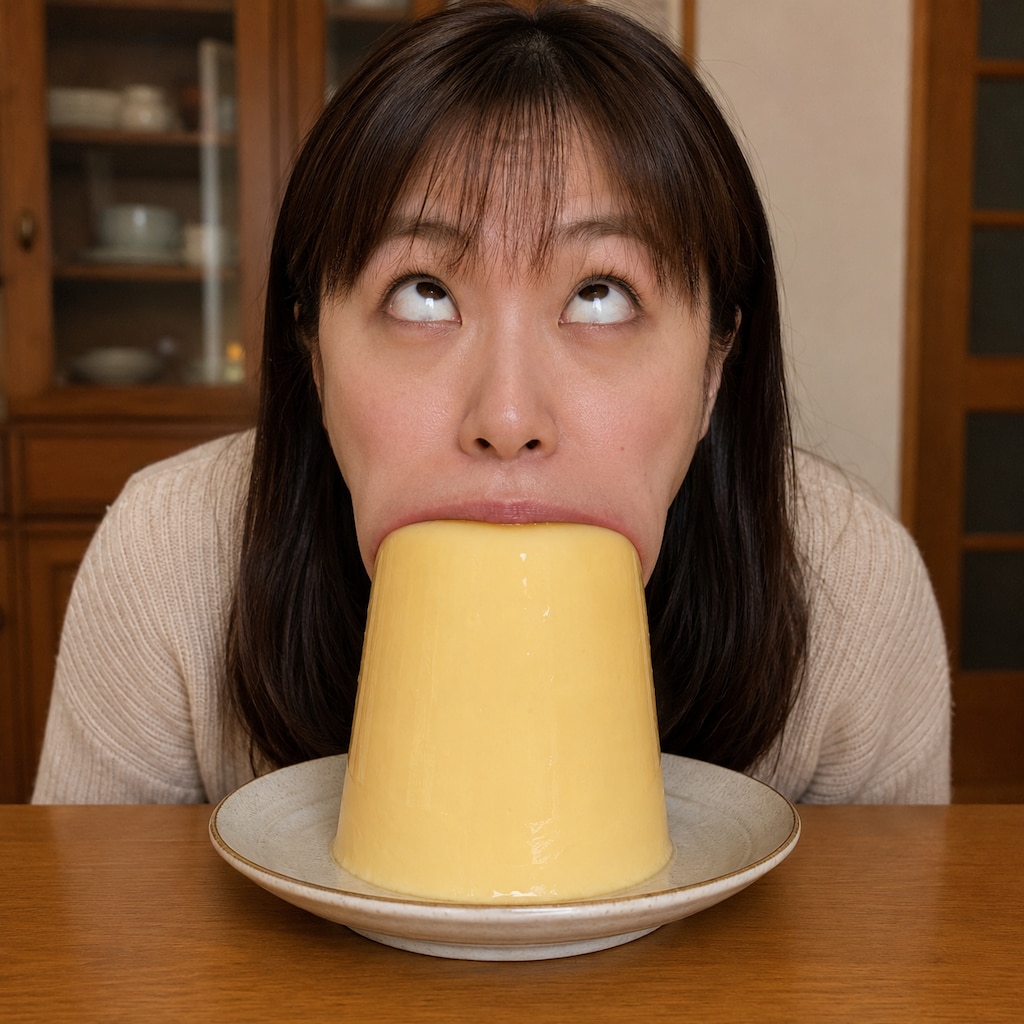 一口でいこうとする人