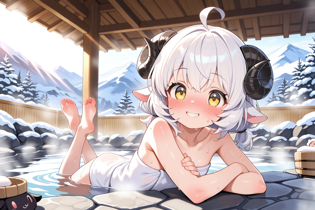 温泉大好き♡メイちゃん♡