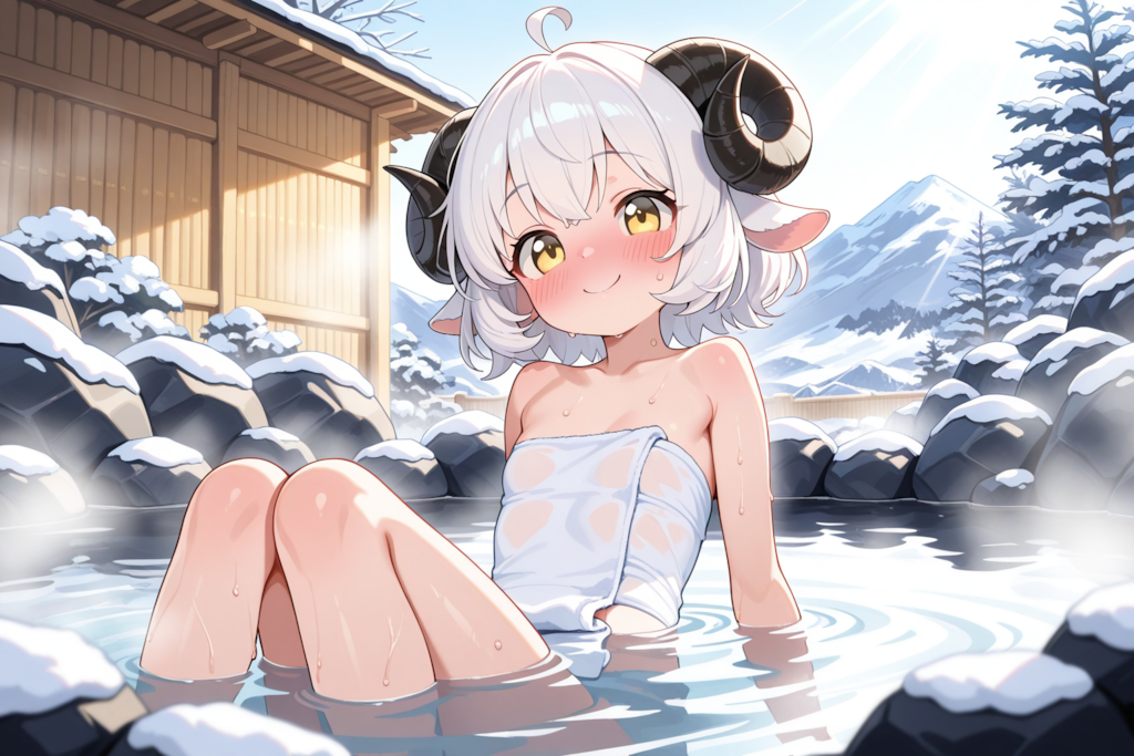 温泉大好き♡メイちゃん♡