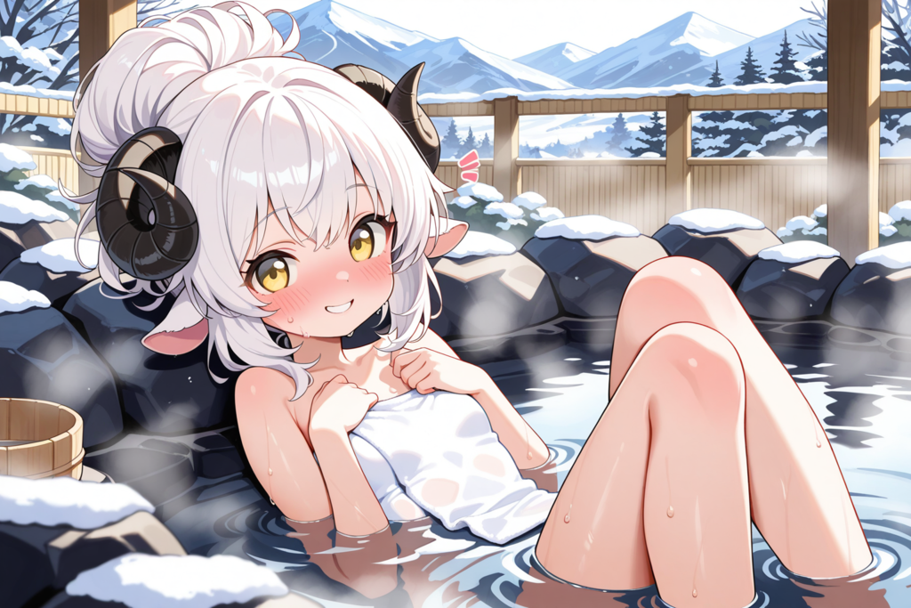 温泉大好き♡メイちゃん♡