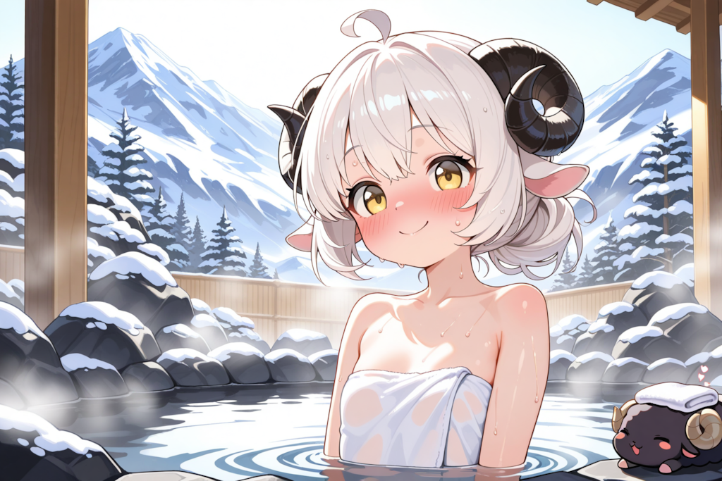 温泉大好き♡メイちゃん♡