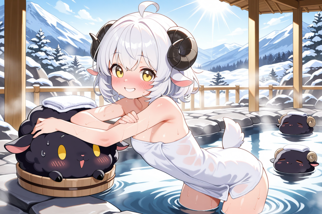 温泉大好き♡メイちゃん♡