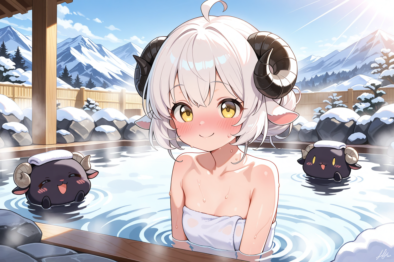 温泉大好き♡メイちゃん♡