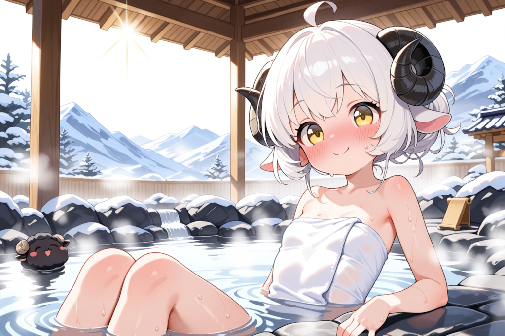 温泉大好き♡メイちゃん♡