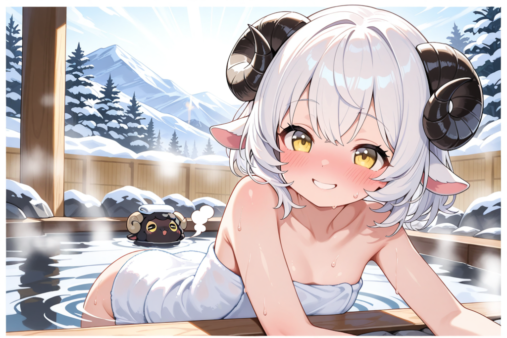 温泉大好き♡メイちゃん♡