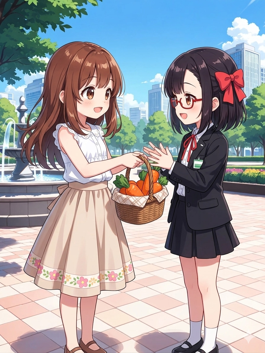 黒瀬さん、お疲れさま！差し入れに人参🥕どうぞ！ | の人気AIイラスト・グラビア