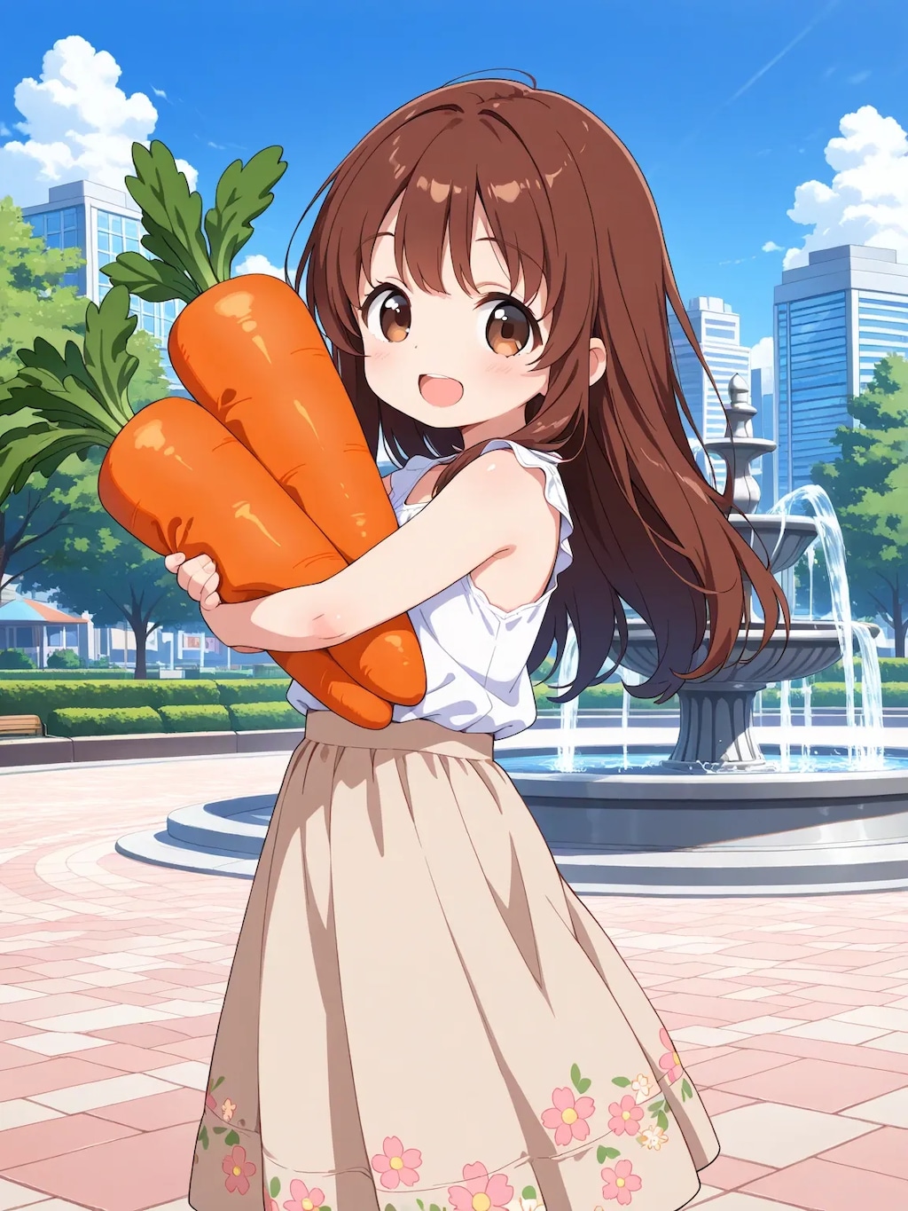 黒瀬さん、お疲れさま！差し入れに人参🥕どうぞ！