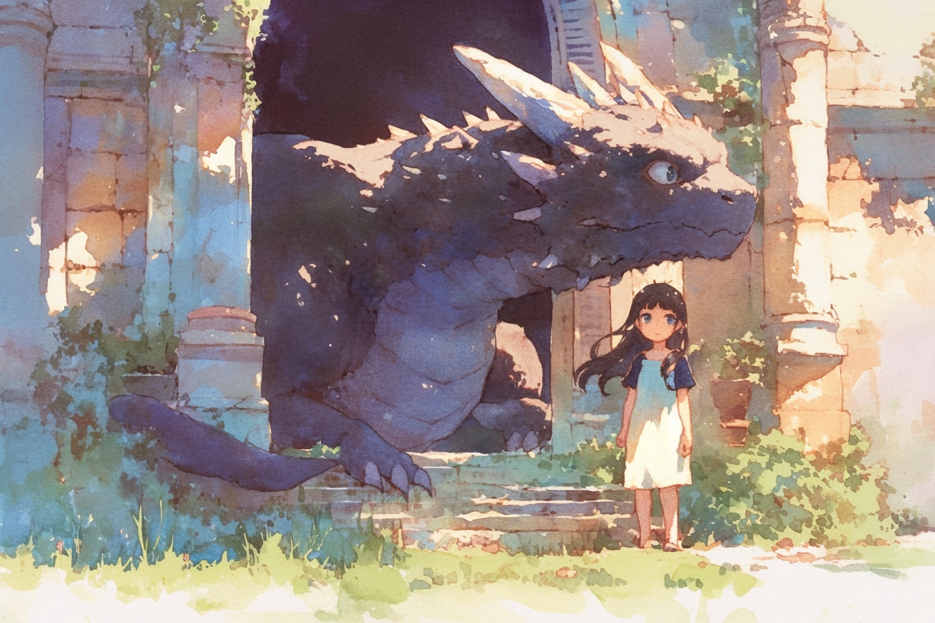 ドラゴンと少女（竜騎士）25 | の人気AIイラスト・グラビア