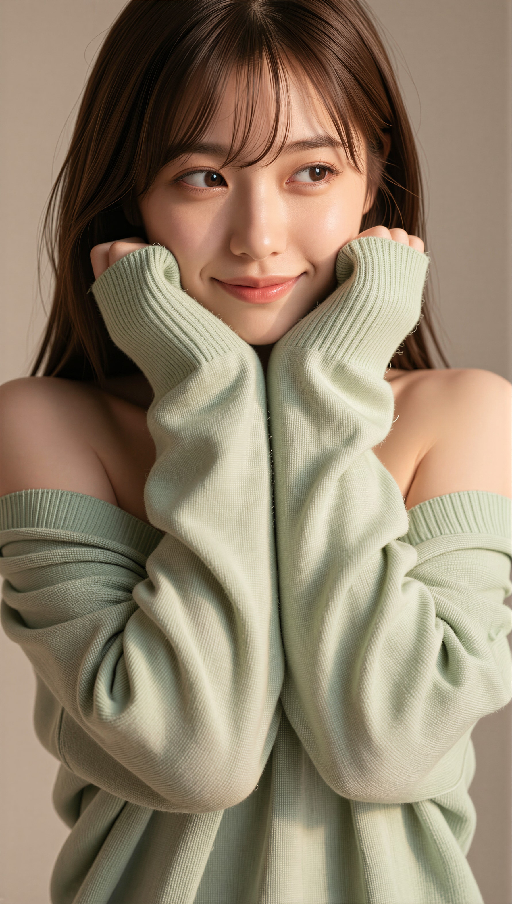 萌え袖セーター