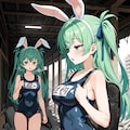 牛柄ビキニとスク水バニー 7枚目