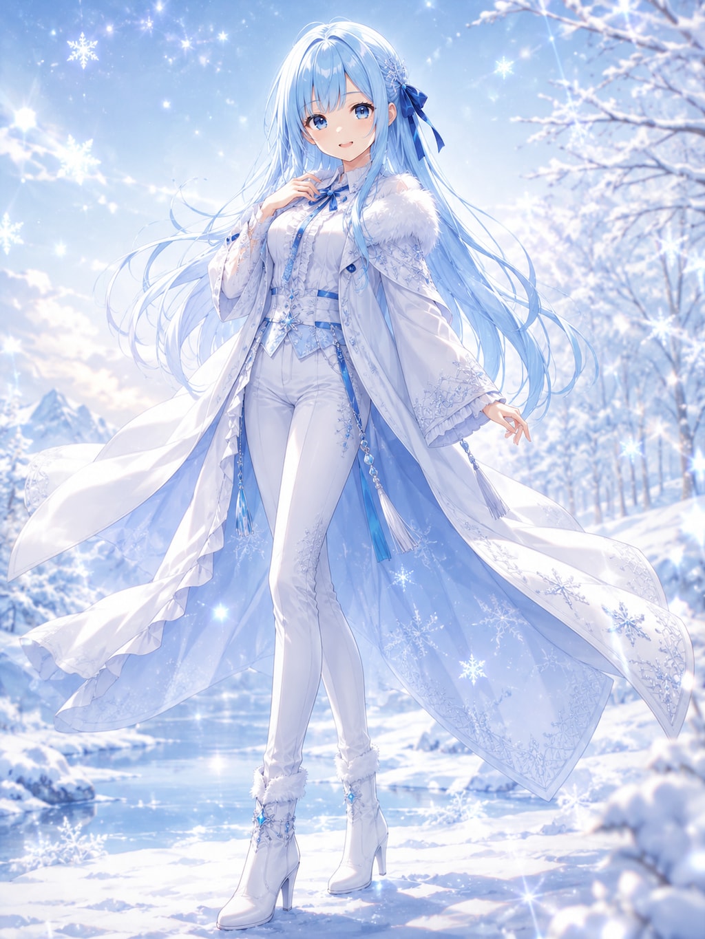 雪の擬人化優葵ちゃん❄️