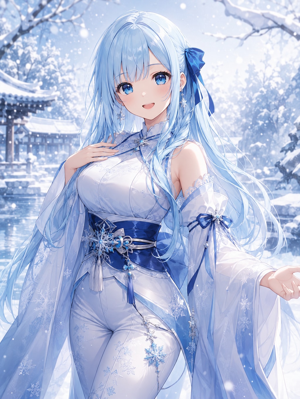 雪の擬人化優葵ちゃん❄️