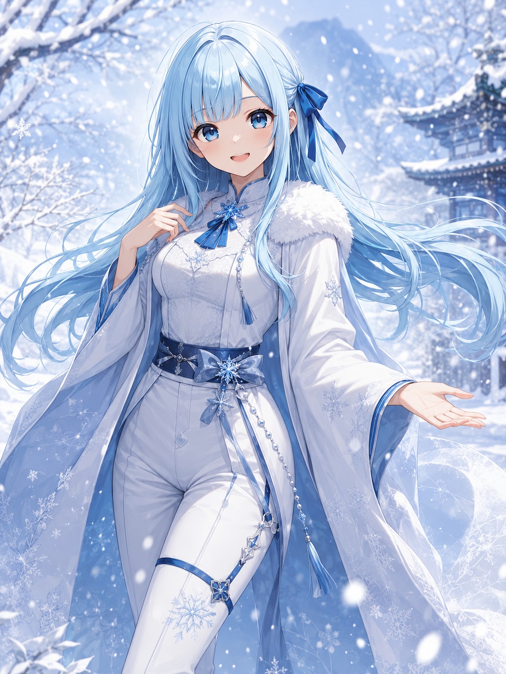 雪の擬人化優葵ちゃん❄️