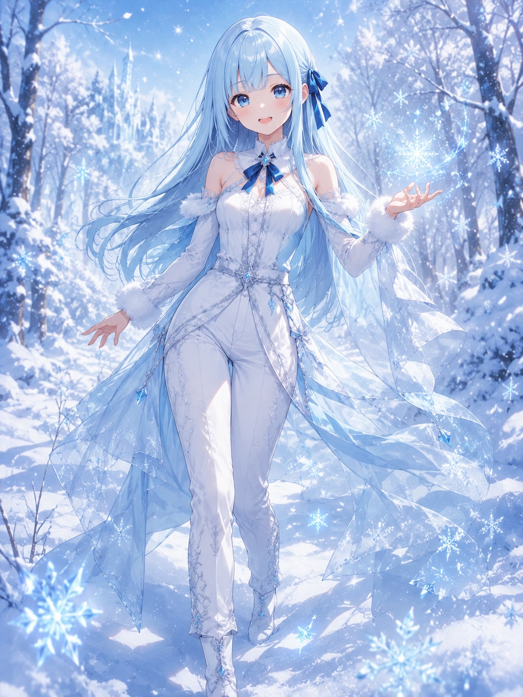 雪の擬人化優葵ちゃん❄️