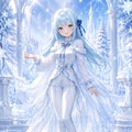 雪の擬人化優葵ちゃん❄️ 2枚目