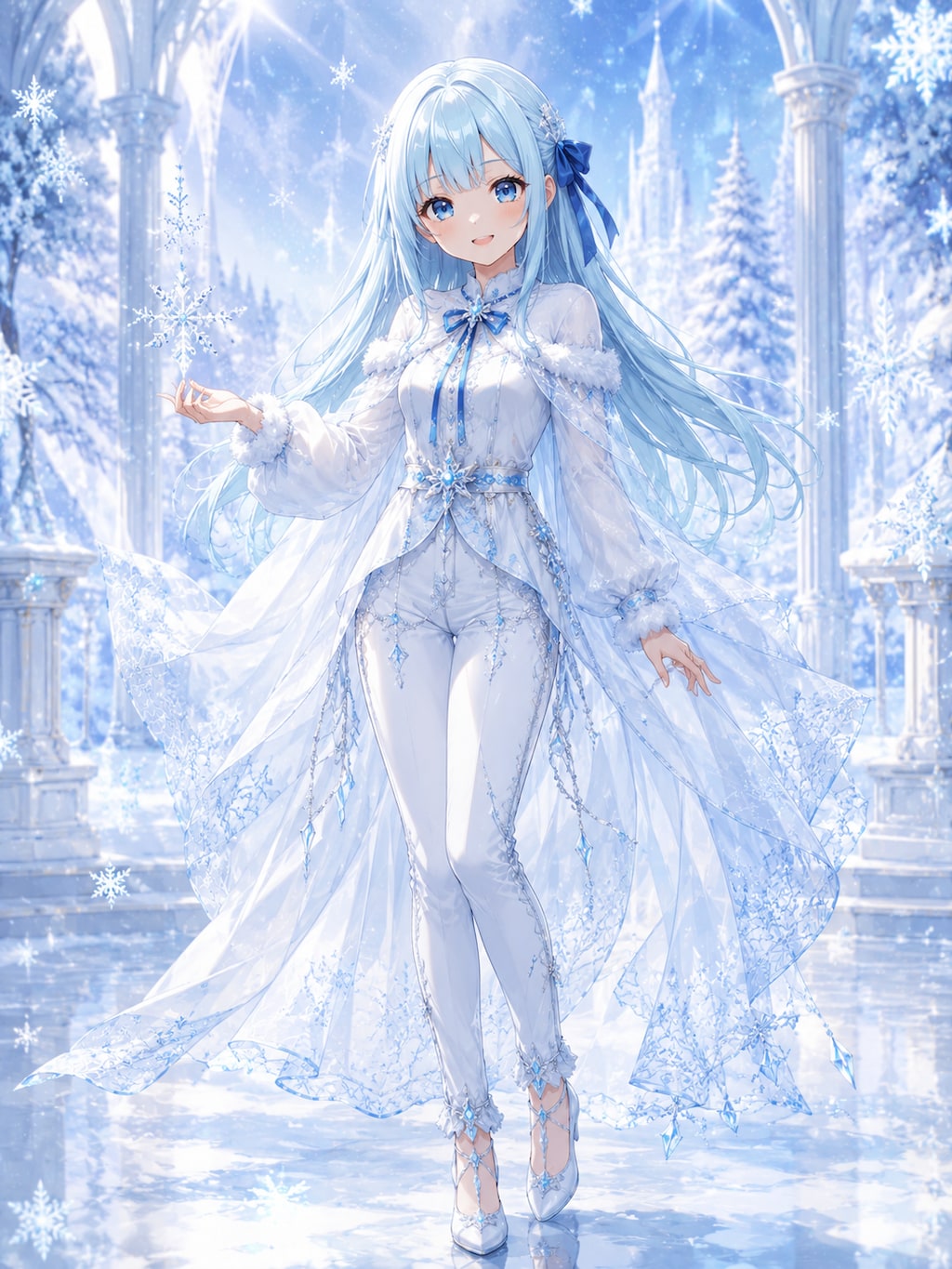 雪の擬人化優葵ちゃん❄️