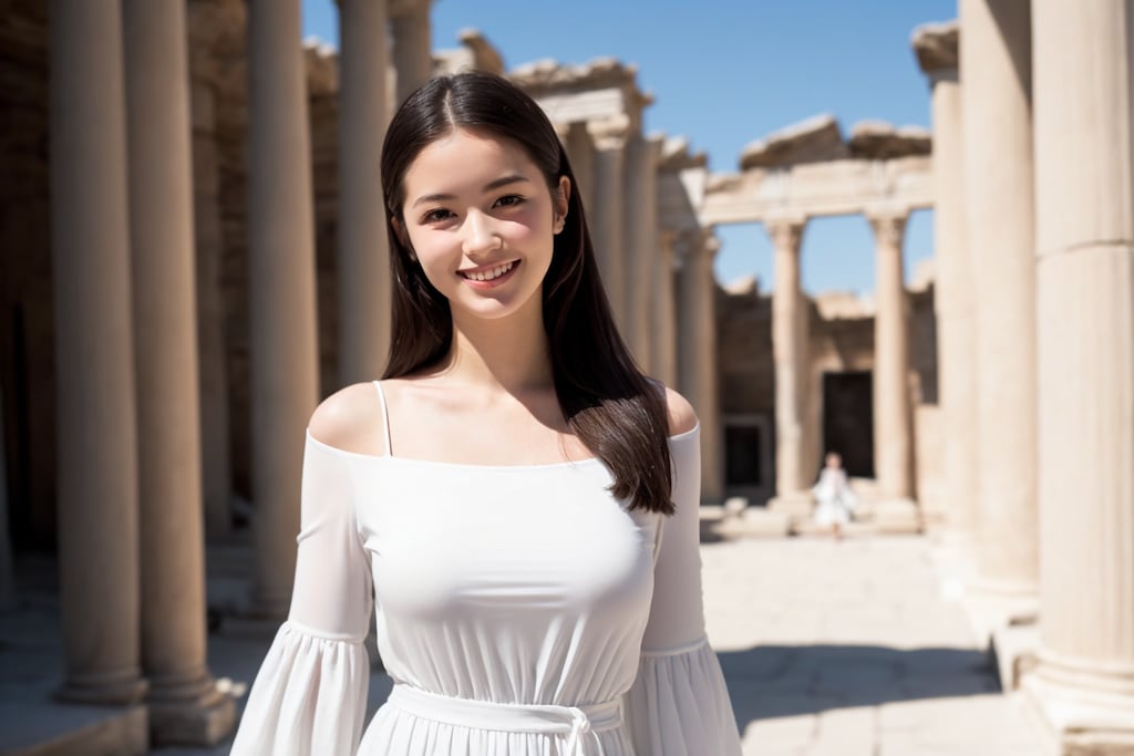 美少女図鑑1190　ローマ時代の円柱（Roman columns）