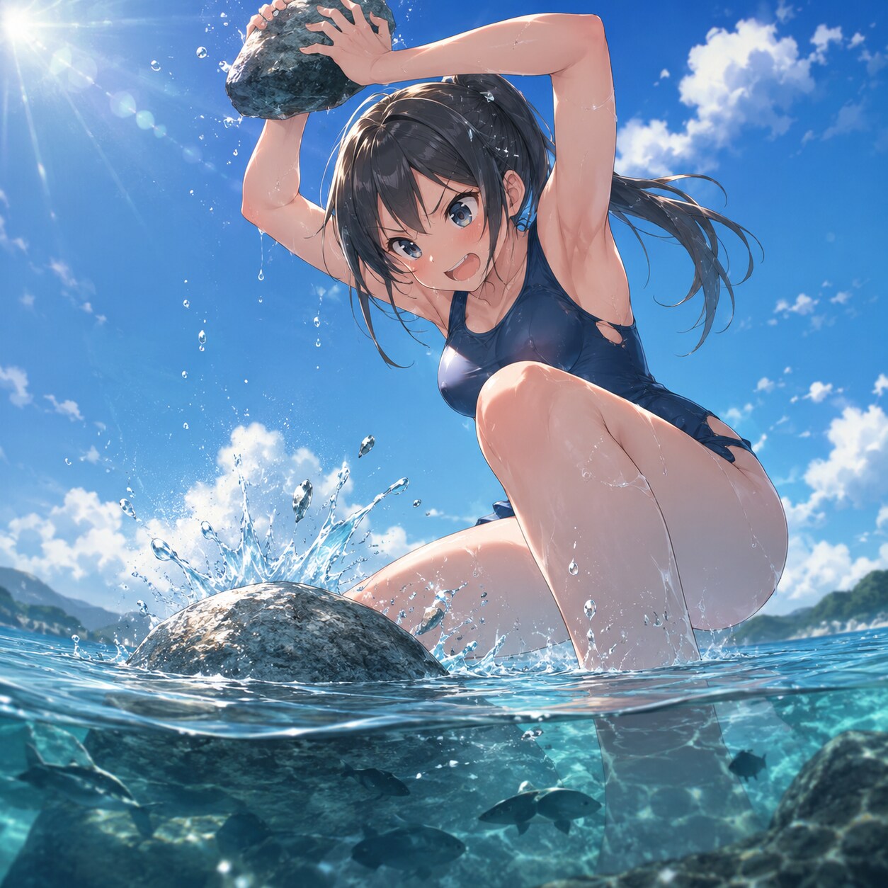 女子がチンコ漁