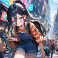 雑踏散歩【ブルアカ・天童アリス】 5枚目