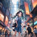 雑踏散歩【ブルアカ・天童アリス】 6枚目