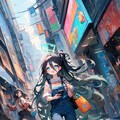 雑踏散歩【ブルアカ・天童アリス】 9枚目