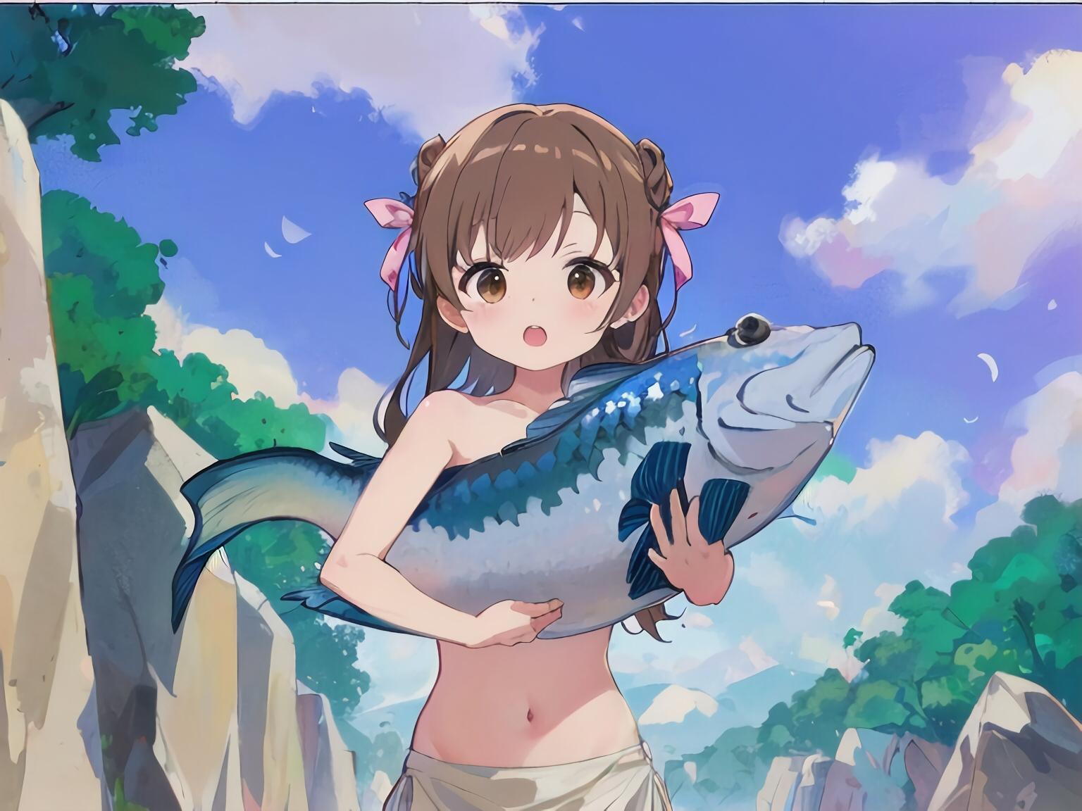 初登場シーンが半裸の女の子