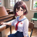 ピアノ弾けちゃう系JK 2枚目