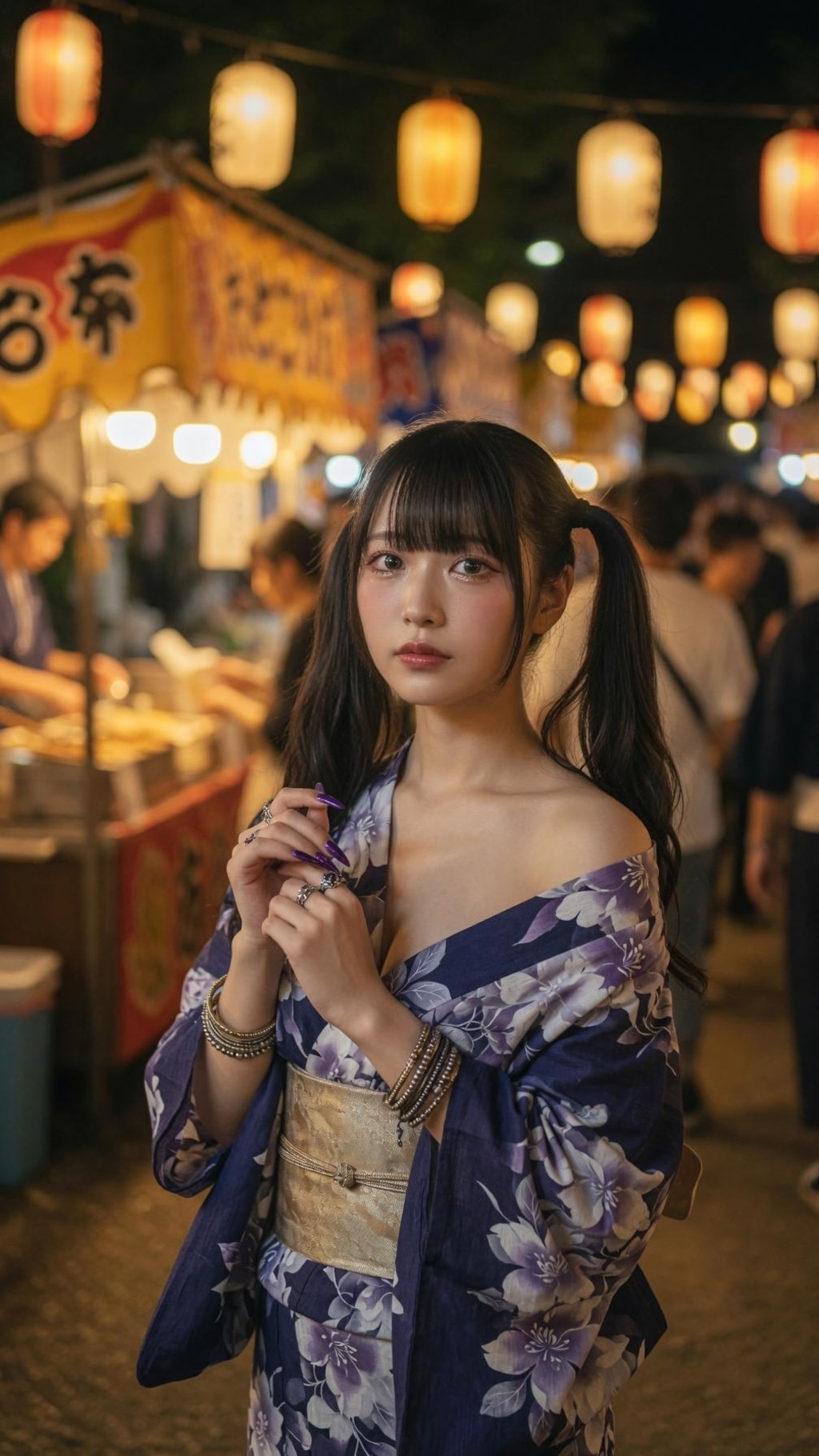 ツインテちゃん　夏祭り