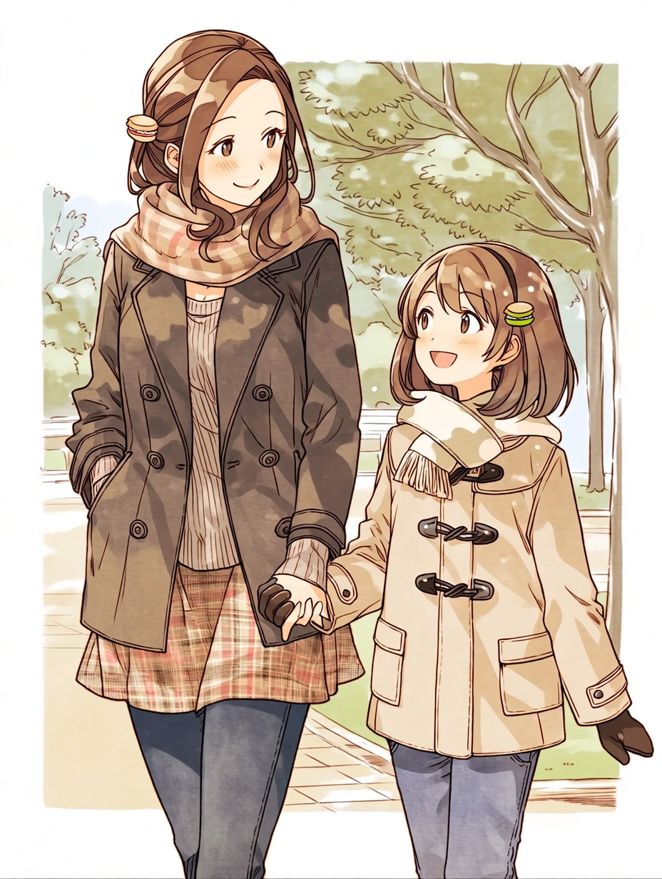 母と娘222 | の人気AIイラスト・グラビア