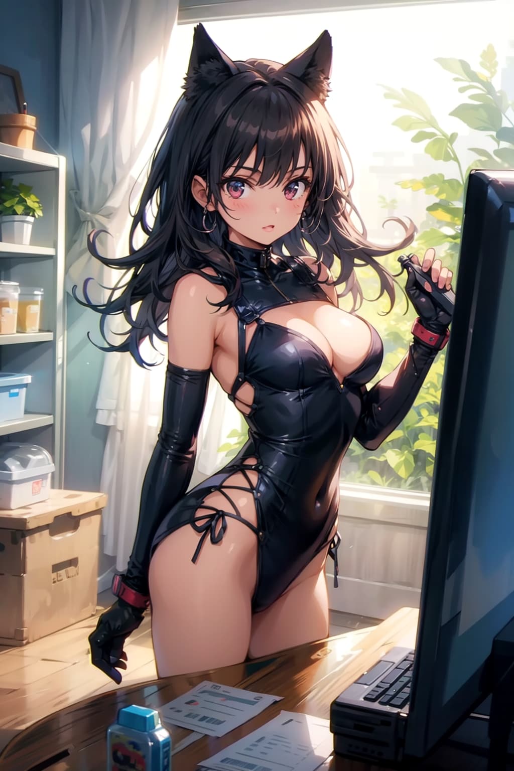 ケモミミ美少女くノ一 | の人気AIイラスト・グラビア