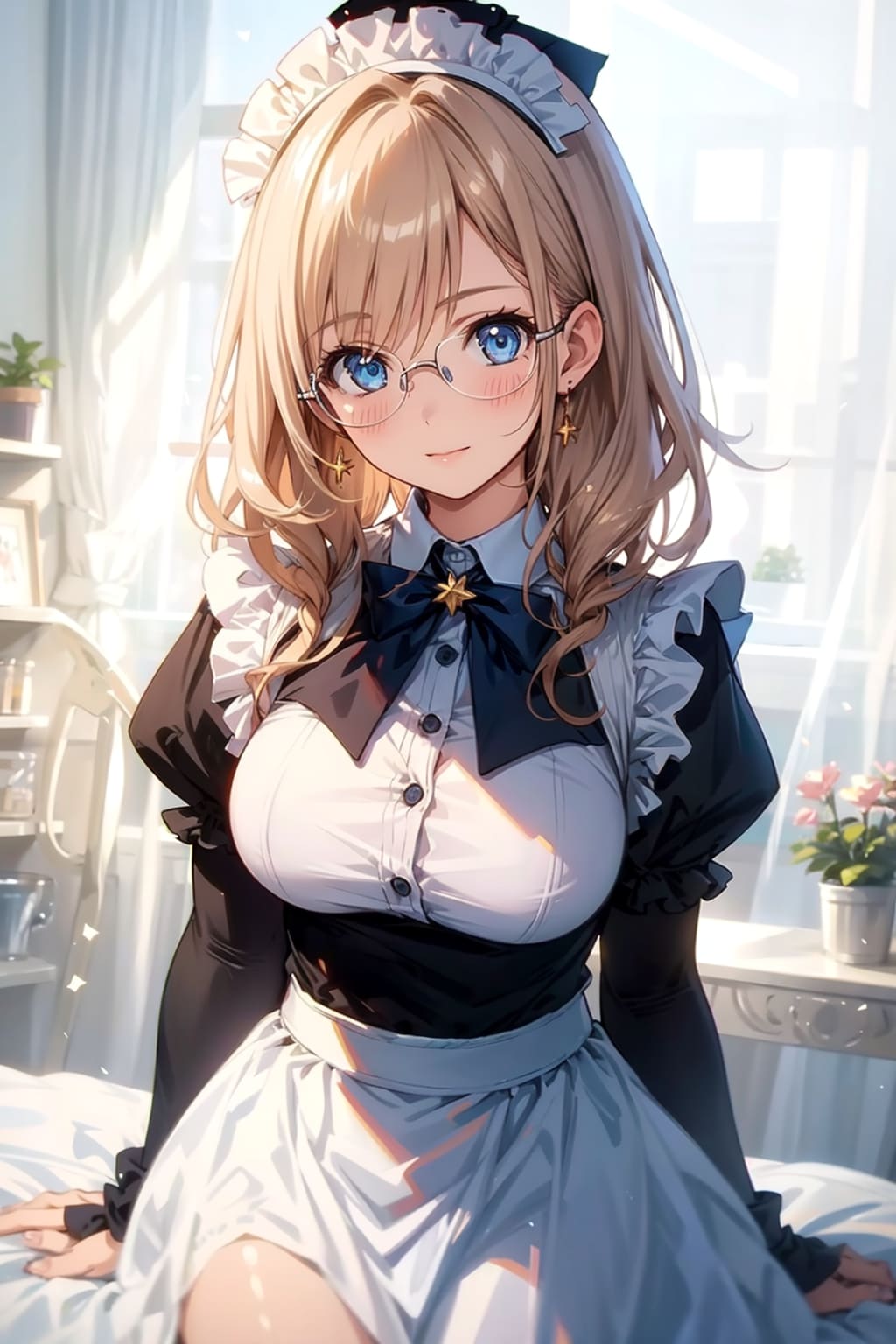 メガネ美少女メイド | の人気AIイラスト・グラビア