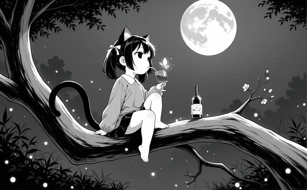 入梅と梅酒と猫子