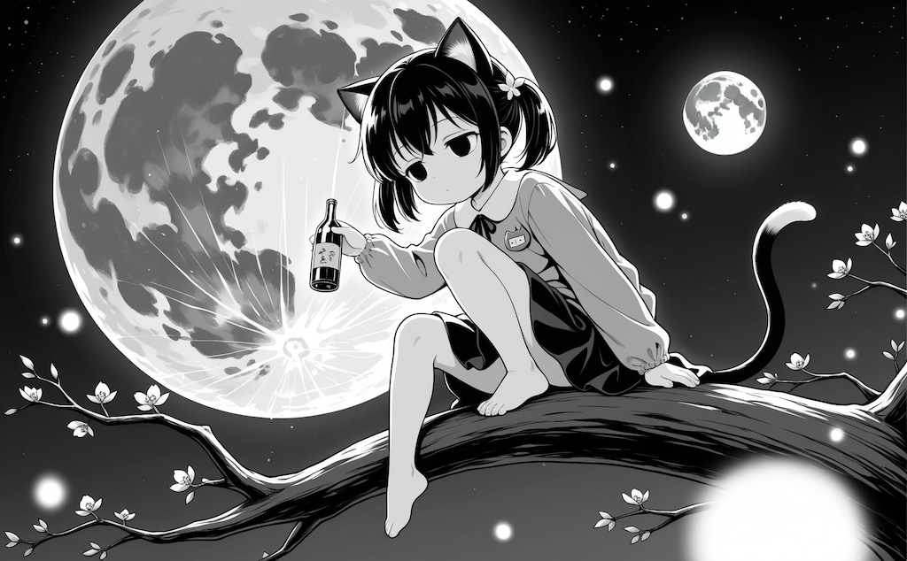 入梅と梅酒と猫子