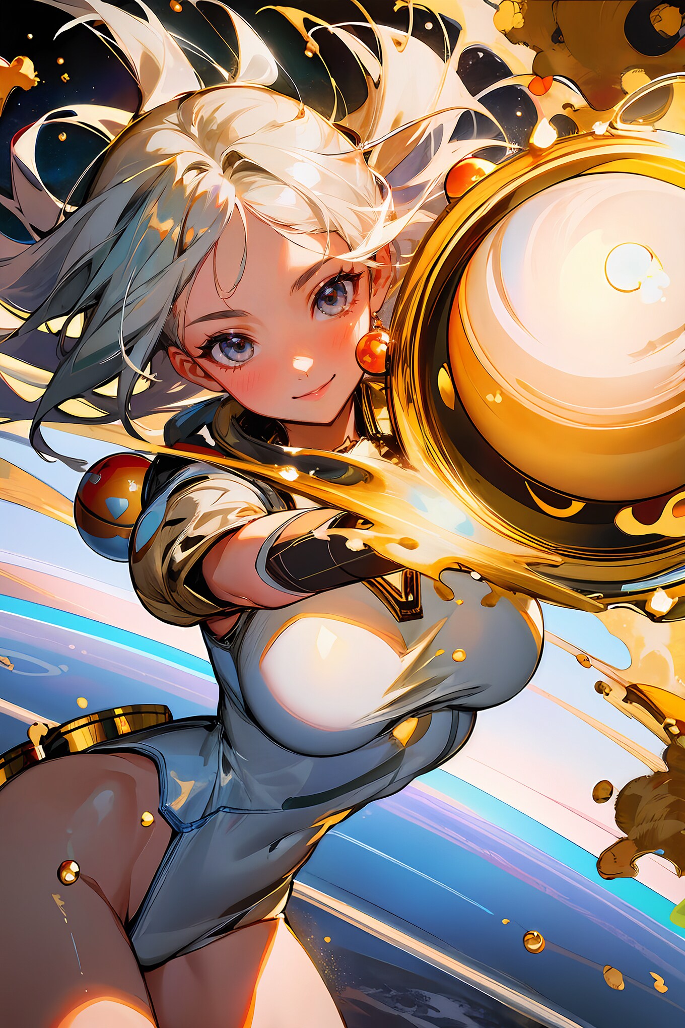 タマスプラッシュ ホワイト　(7/8) | の人気AIイラスト・グラビア