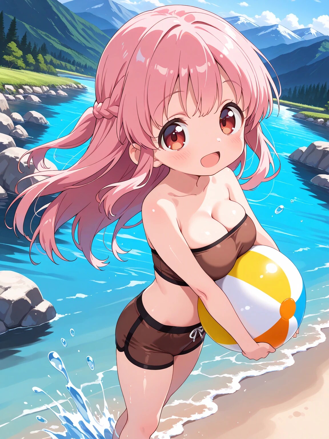 りなちゃんの川遊び