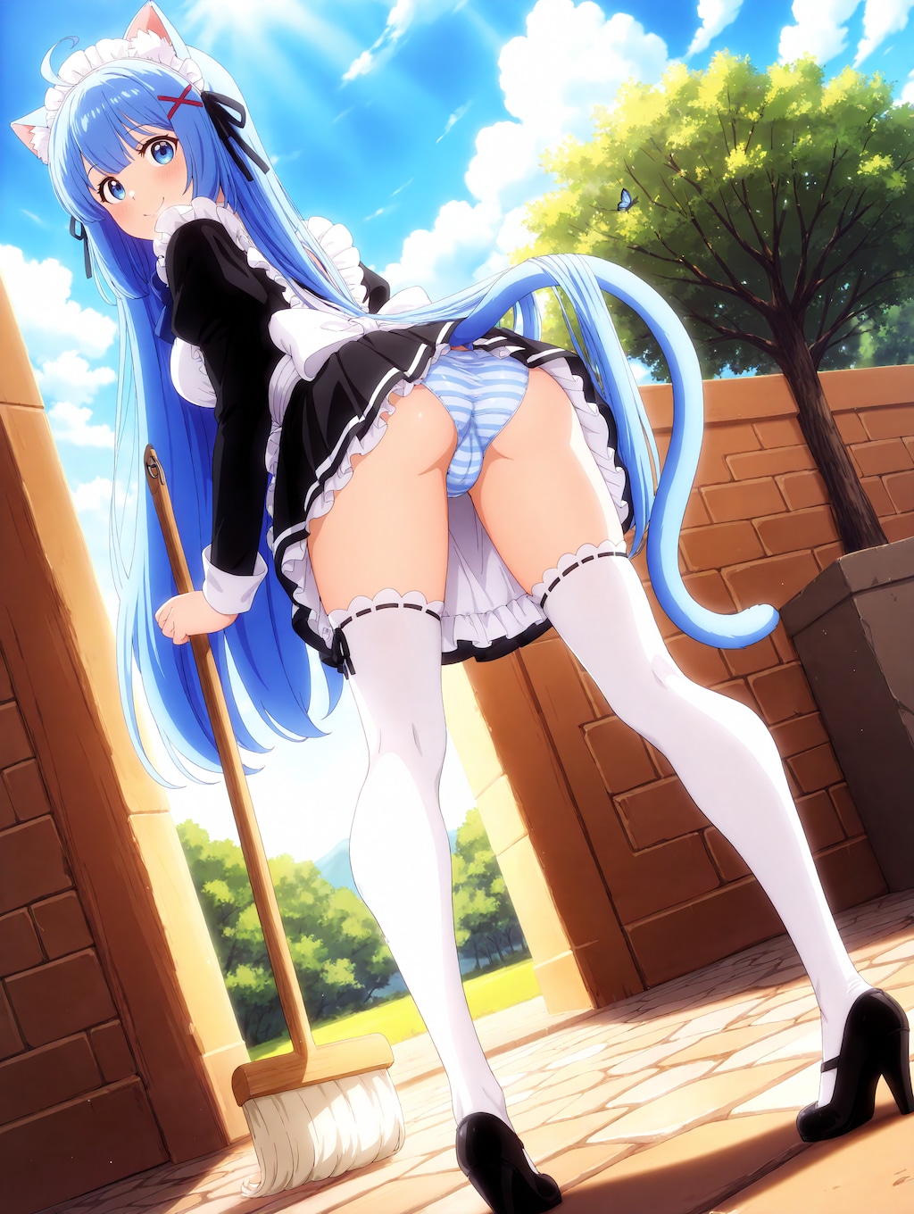 メイドさんのお尻見ちゃだめよ？❤