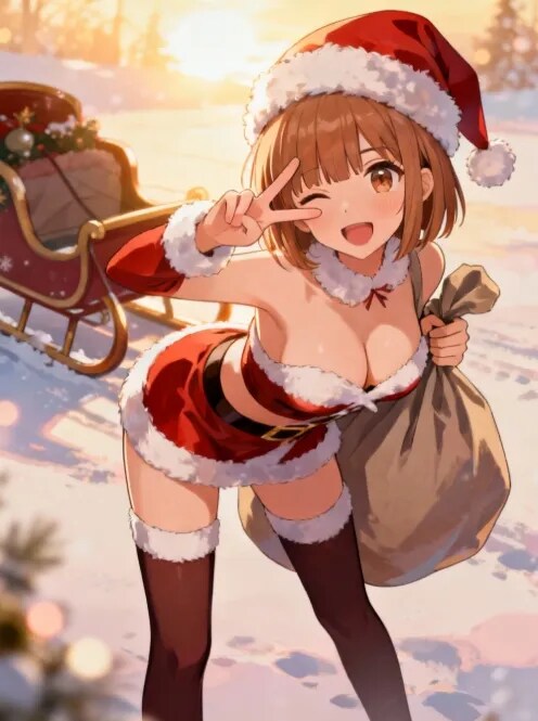 ～サンタムスメ～素敵なクリスマスお届け | の人気AIイラスト・グラビア