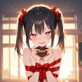 大胆な姿でチョコを渡す凛ちゃん 2枚目
