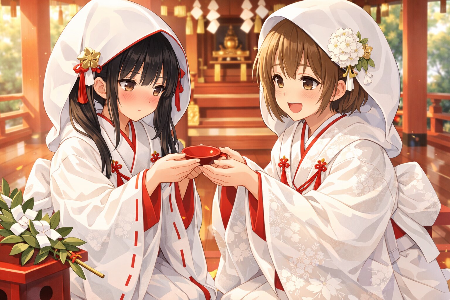 三三九度（神前結婚式の日　01）