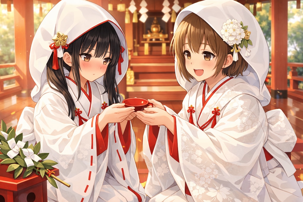 三三九度（神前結婚式の日　01）