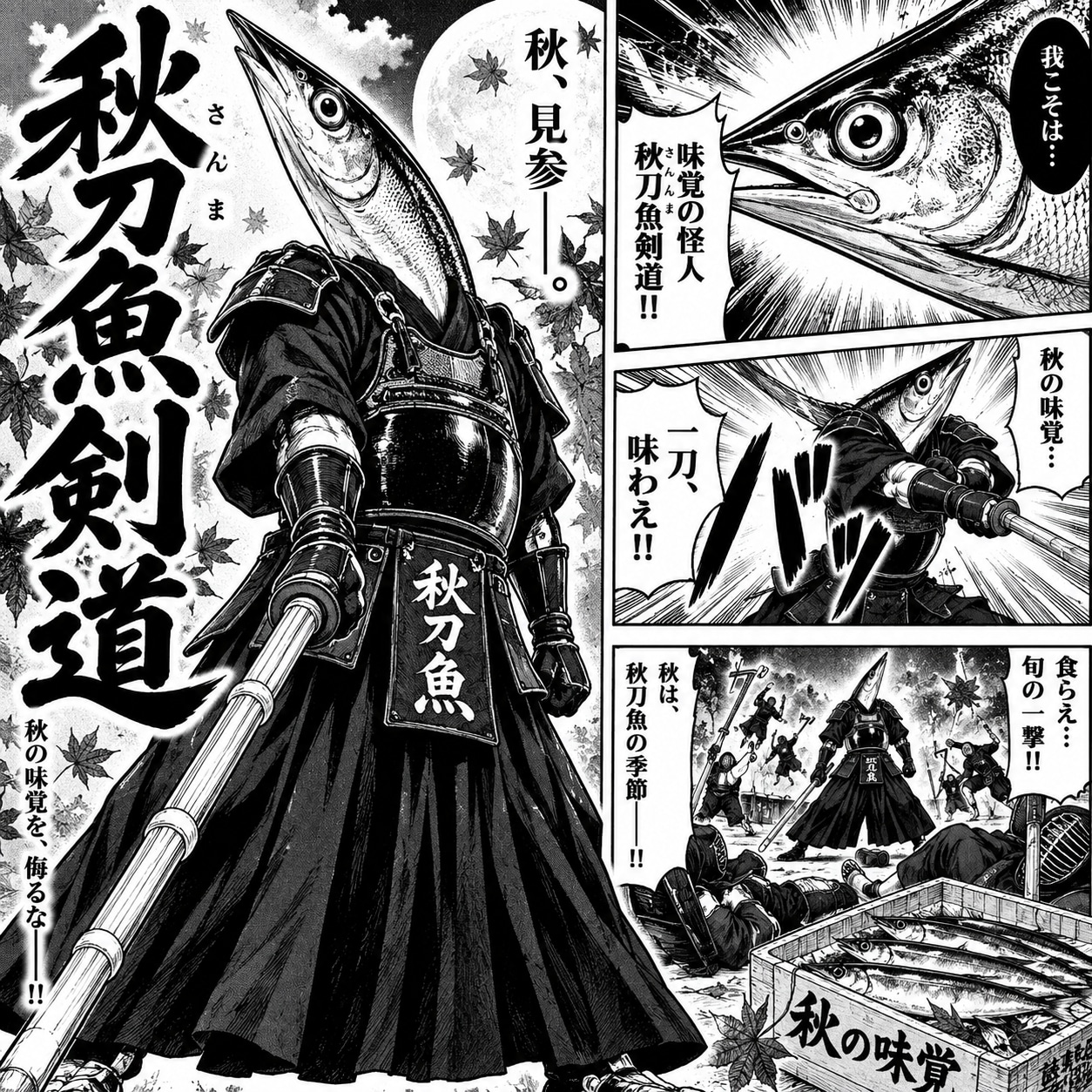 「怪人・秋刀魚剣道、見参！！」 | の人気AIイラスト・グラビア