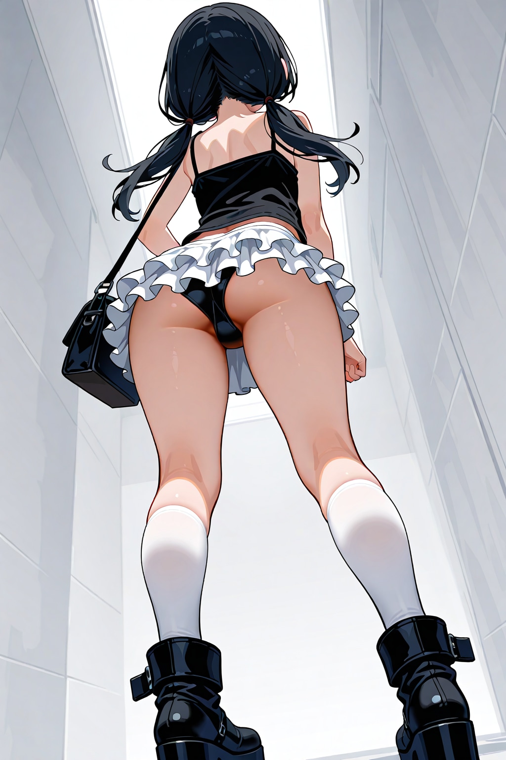 電車のガールR(from behind)