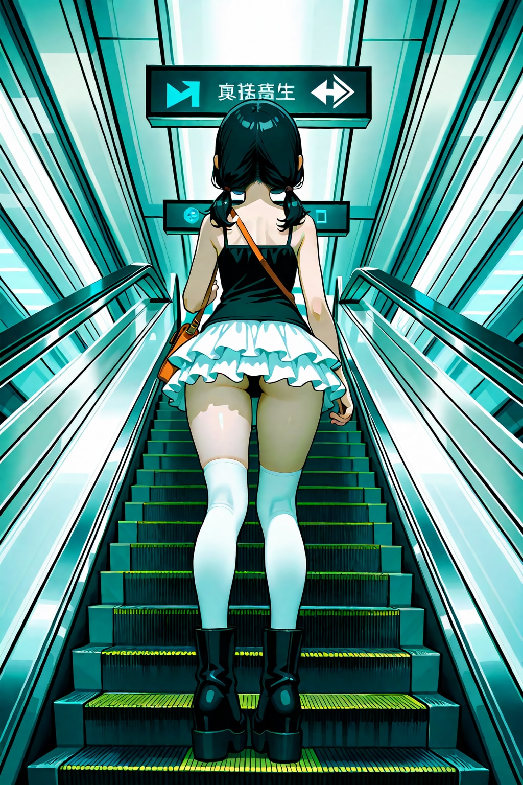 電車のガールR(from behind)
